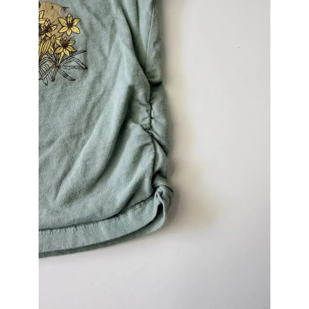 OshKosh B'gosh Girls Green Camaro Graphic Tee Size 8